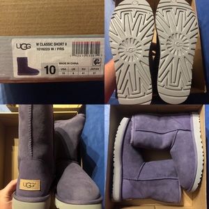 Purple Classic Short Uggs Size 10